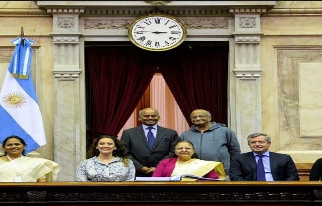 The Parliamentary delegation led by Hon'ble Speaker of Lok Sabha of India, Smt. Sumitra Mahajan attended Parliamentary Forum and Speakers' Summit from 31 Oct. to 2 Nov. 2018 at Buenos Aires, Argentina.