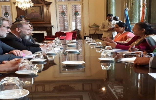 The Parliamentary delegation led by Hon'ble Speaker of Lok Sabha of India, Smt. Sumitra Mahajan attended Parliamentary Forum and Speakers' Summit from 31 Oct. to 2 Nov. 2018 at Buenos Aires, Argentina.