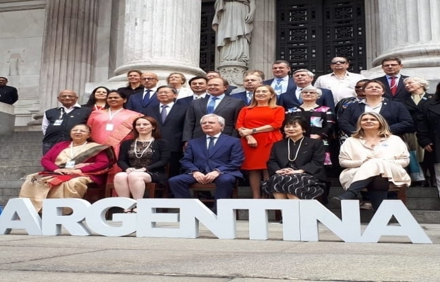 The Parliamentary delegation led by Hon'ble Speaker of Lok Sabha of India, Smt. Sumitra Mahajan attended Parliamentary Forum and Speakers' Summit from 31 Oct. to 2 Nov. 2018 at Buenos Aires, Argentina.