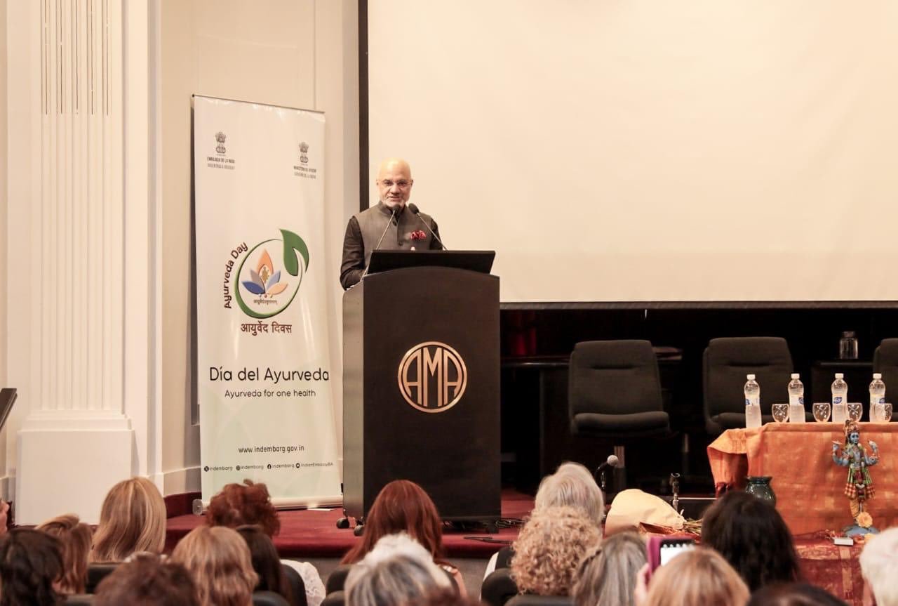 Ambassador Dinesh Bhatia & Mrs. Seema Bhatia inaugurated 9th Ayurveda Day