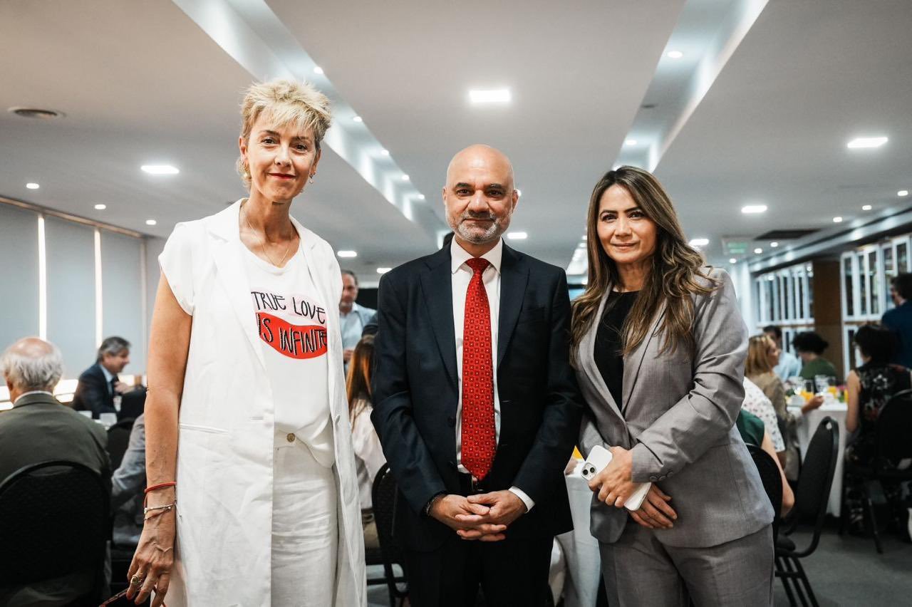 Ambassador Dinesh Bhatia, joined by Demian Reidel, Sachin Chaturvedi and Jose Luis Daza, launched Spanish Edition of Development Cooperation Review