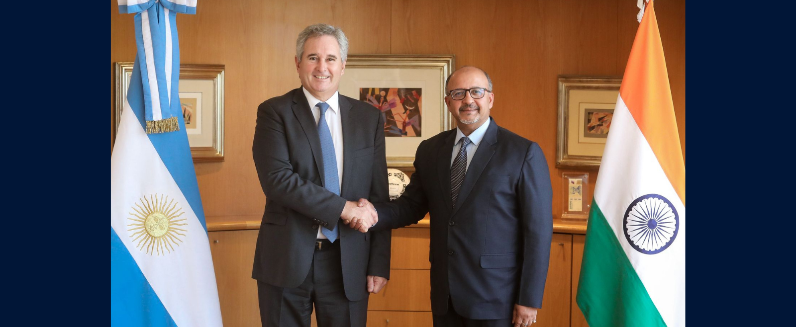 Ambassador Ajaneesh Kumar met H.E.Mr. Pablo Quirno, Minister of Foreign Affairs, International Trade and Worship of Argentina on 13 January 2026