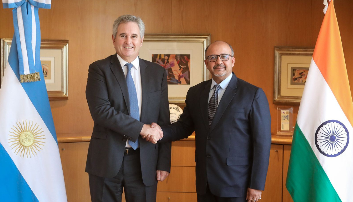 Ambassador Ajaneesh Kumar met H.E.Mr. Pablo Quirno, Minister of Foreign Affairs, International Trade and Worship of Argentina on 13 January 2026