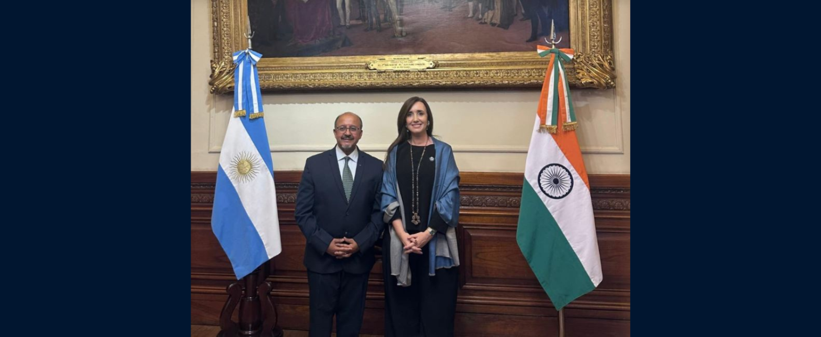 Ambassador  called on H.E. Victoria Villaruel, Hon’ble Vice President of Argentine Republic.