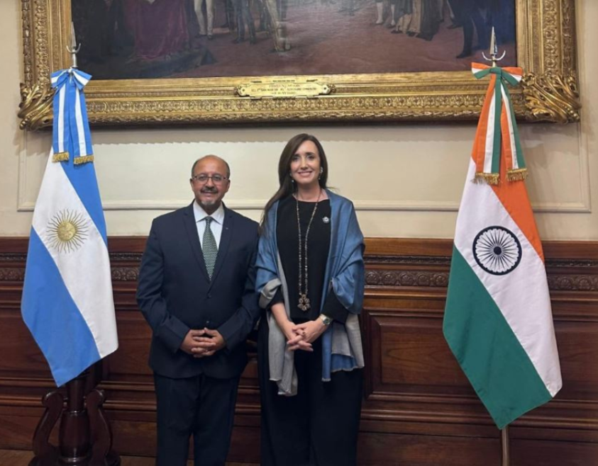 Ambassador  called on H.E. Victoria Villaruel, Hon’ble Vice President of Argentine Republic.