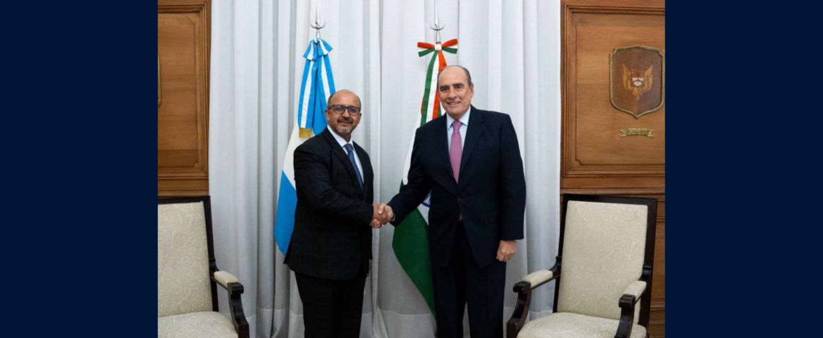 Ambassador Ajaneesh Kumar met H.E. Mr. Guillermo Francos, Chief of Cabinet of Ministers at Casa Rosada on 11 June 2025