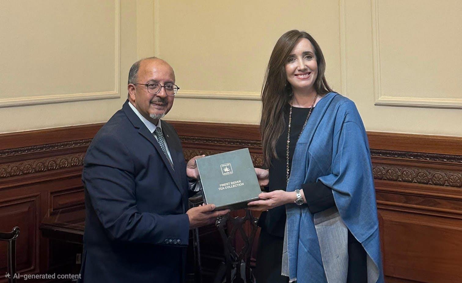 Ambassador Ajaneesh Kumar called on H.E. Victoria Villaruel, Hon’ble Vice President of Argentine Republic.