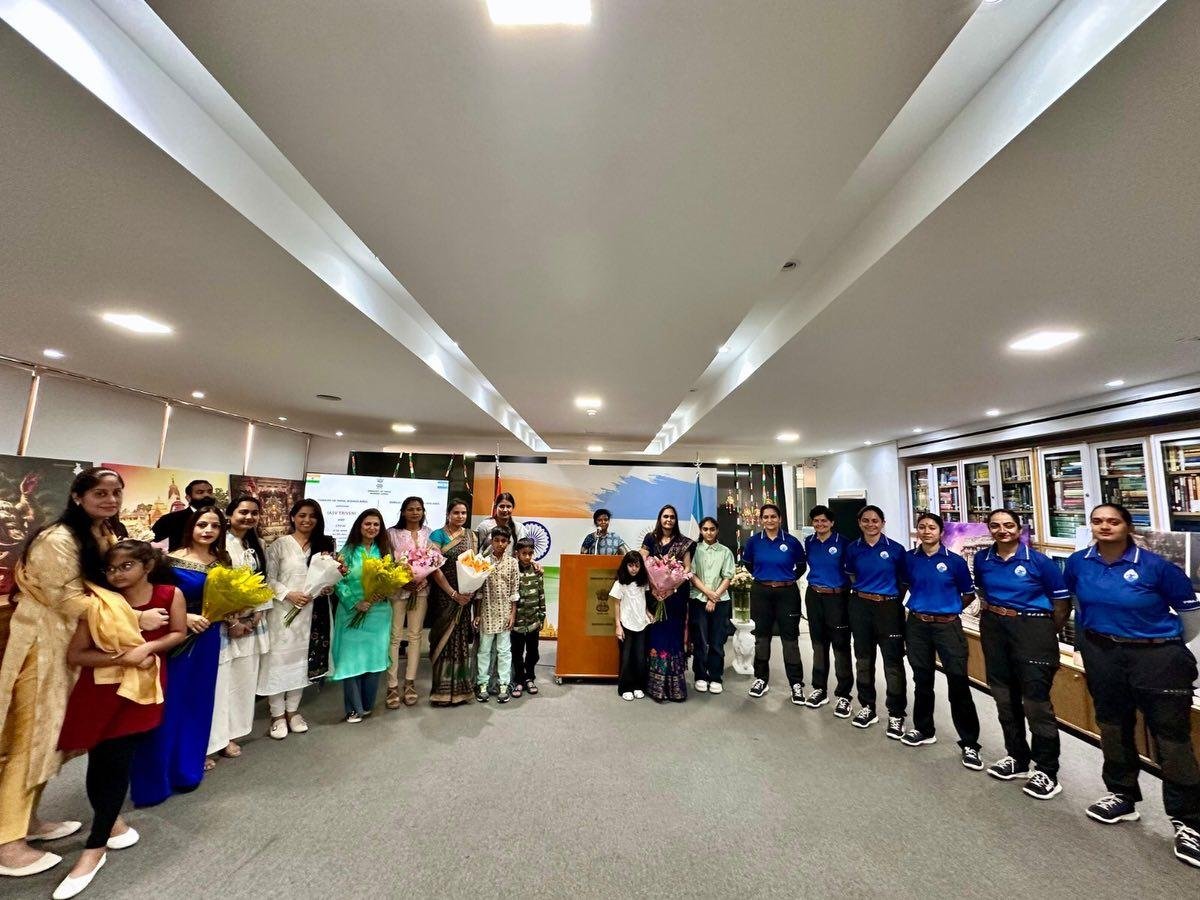 Historic moment in Buenos Aires The Indian Army Sailing Vessel IASV Triveni arrived at the port of Buenos Aires on 7 March 2026 as part of the historic Tri-Services All-Women Circumnavigation Sailing Expedition, a pioneering global voyage undertaken by women officers of the Indian Armed Forces.A proud evening at the Embassy In honour of the courageous crew of IASV Triveni, the Embassy of India in Buenos Aires hosted a special reception to welcome the members of the historic Tri-Services All-Women Circumnavigation Expedition.