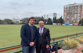 Ambassador Dinesh Bhatia met with Eduardo Novillo, President of Argentine Polo Association
