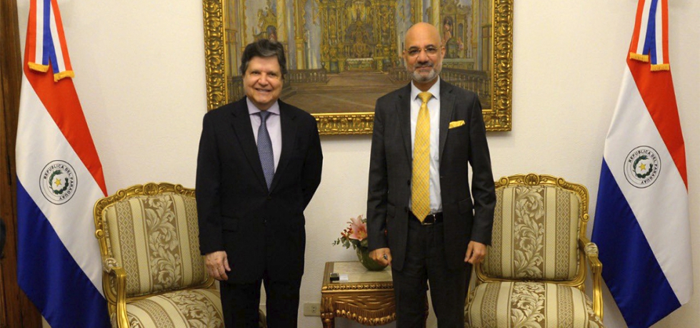 Ambassador Dinesh Bhatia met with Euclides Acevedo, Minister of the Ministry of Foreign Affairs, Government of Paraguay