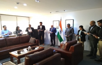 Ambassador Dinesh Bhatia and Embassy officials pledged to dedicate themselves to preserve the unity