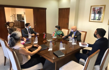 Secretary East Riva Ganguly Das of Ministry of External Affairs, Government of India met Federico A. González, Minister of Strategic Affairs at Paraguayan Presidency