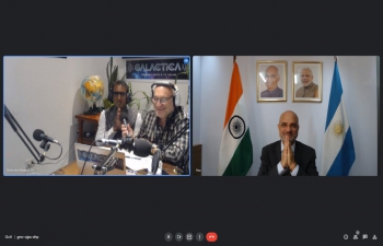 Ambassador Dinesh Bhatia launched weekly program "Namaste India" on Galactica Online
