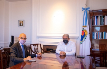 Ambassador Dinesh Bhatia met Minister Anibal Fernandez at Ministry of Security
