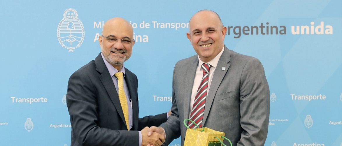 Ambassador Dinesh Bhatia met Minister Alexis Guerrera at Ministry of Transport