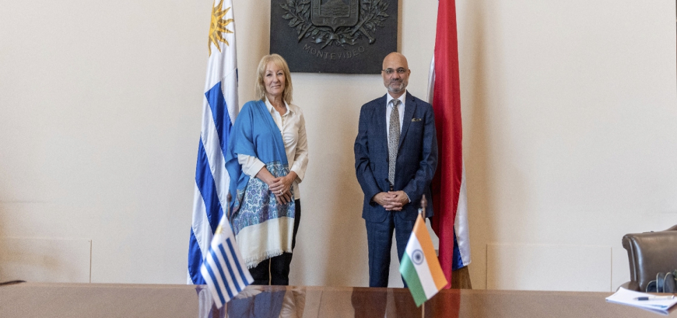 Ambassador Dinesh Bhatia met Mayor Carolina Cosse of Montevideo City to explore cooperation and partnerships including dissemination of yoga, ayurveda, Indian cuisine & cinema