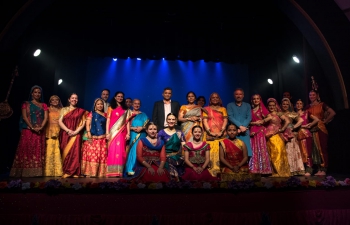 Counsellor Hansraj Verma joined 'Rangshala' - an Indian cultural show by Manisha Chauhan 