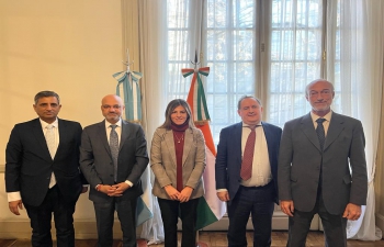 Ambassador Dinesh Bhatia met with Ambassador Luciana Tito, Chief of Cabinet to FM Santiago Cafiero at Ministry of External Affairs, Worship and International Trade