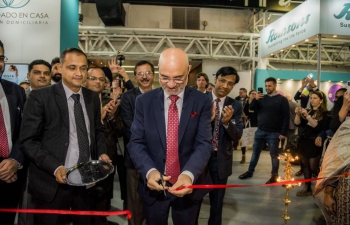 Ambassador Dinesh Bhatia inaugurated India Pavilion at ExpoMedical 2022 in Buenos Aires coordinated by FICCI 