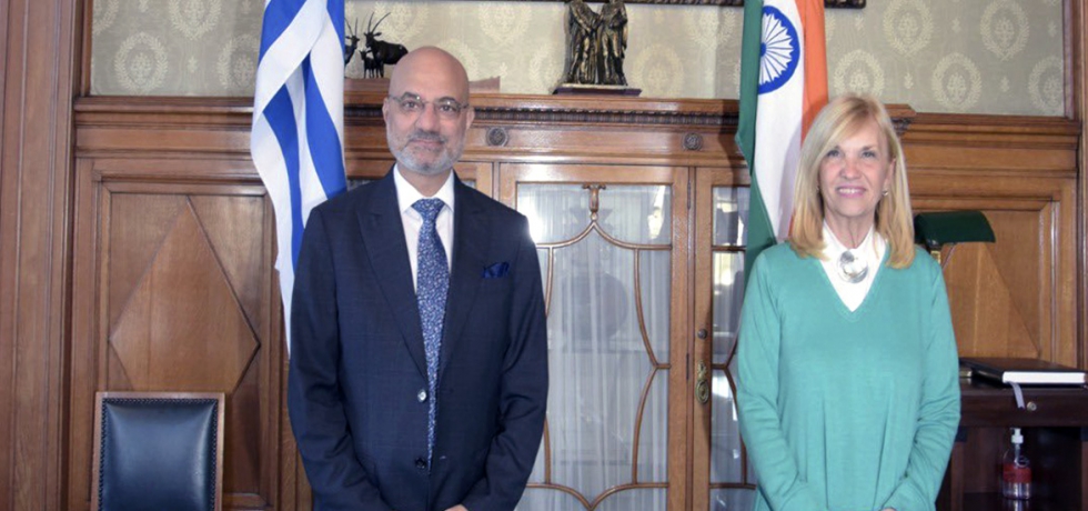 Ambassador Dinesh Bhatia met Beatriz Argimon, Vice President of Oriental Republic of Uruguay