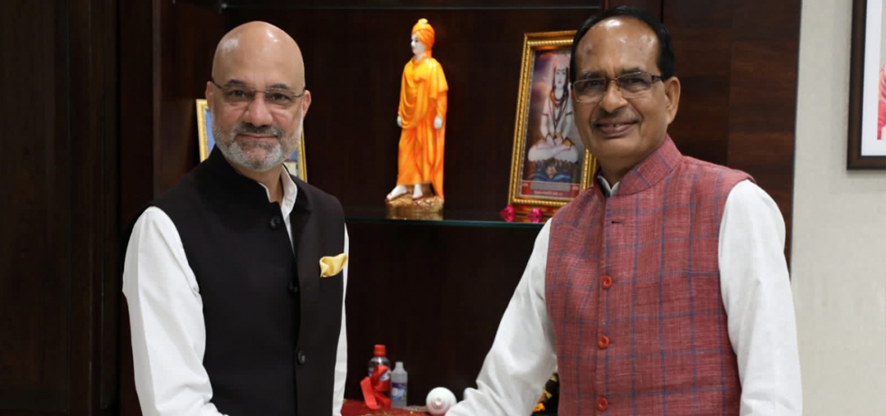 Ambassador Dinesh Bhatia had the honour to meet Shri Chouhan Shivraj, Hon’ble Chief Minister of Madhya Pradesh