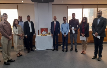 Ambassador Dinesh Bhatia & Embassy officials offered floral tributes to Sardar Vallabhbhai Patel, the Iron Man of India on the occasion of National Unity Day