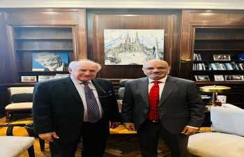 Ambassador Dinesh Bhatia met Oscar Parrilli, National Senator from Neuquén & Member of India-Argentina Parliamentary Friendship Group 