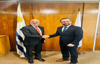 Ambassador Dinesh Bhatia met Nicolás Albertoni, new Vice-Minister at Ministry of External Affairs Uruguay