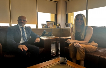 Ambassador Dinesh Bhatia received Cecilia Nicolini, Secretary of Climate Change & Sustainable Development at Ministry of Environment and Sustainable Development of the Argentine Republic & Advisor to the President at Casa Rosada