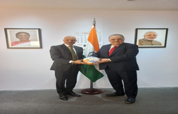 Ambassador Dinesh Bhatia received Eduardo Valdes, Member of Parliament in Deputies Chamber