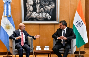 Ambassador Dinesh Bhatia met Sergio Massa, Minister of Economy at Ministry of Economy to review the flourishing bilateral trade between India & Argentina