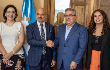 Ambassador Dinesh Bhatia met Raul Jalil, Governor of Catamarca Province y Susana Peralta, President of CAMYEN