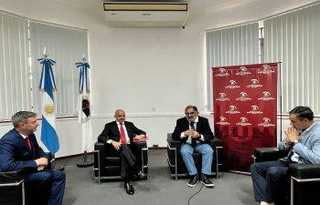 Beginning his visit to Jujuy, Ambassador Dinesh Bhatia met Raúl Jorge, Mayor of Municipality of Jujuy