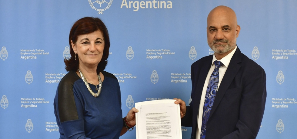 Concluyendo con éxito las negociaciones en tiempo récord sobre el Acuerdo de Seguridad Social entre India y Argentina, Ministra Kelly Olmos del Ministerio de Trabajo