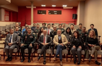 Ambassador Dinesh Bhatia and National Defence College visited National Defence University