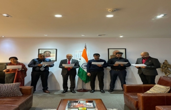 Ambassador Dinesh Bhatia and Embassy officials pledged to dedicate themselves to protection of Environment