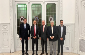 Ambassador Dinesh Bhatia met Daniel Funes de Rioja, President of Argentine Industrial Union