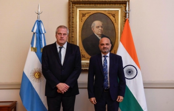 Ambassador Dinesh Bhatia met Education Minister Jaime Perczyk, Minister of Education