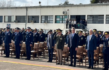 Ambassador Dinesh Bhatia witness impressive parade and air show by argentine Air Force on 111th anniversary of its formation at Morón Air Base