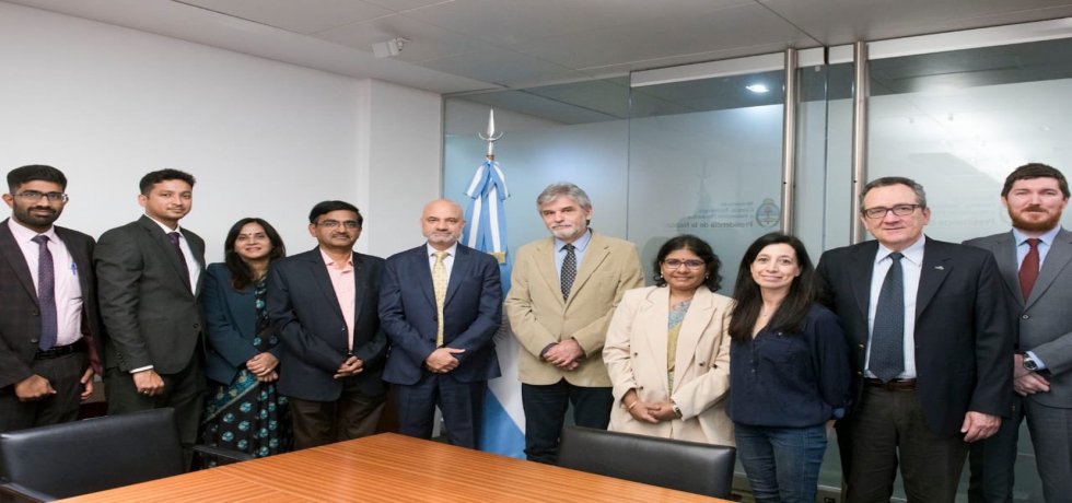 Ambassador Dinesh Bhatia & visiting delegation from Department of Atomic Energy met Daniel Filmus , Minister of Science, Technology & Innovation of Argentina