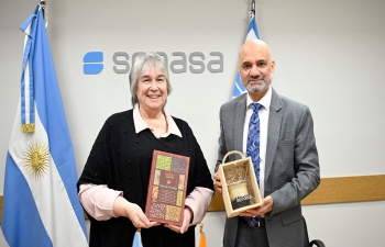 Ambassador Dinesh Bhatia met Diana Guillén, President at SENASA