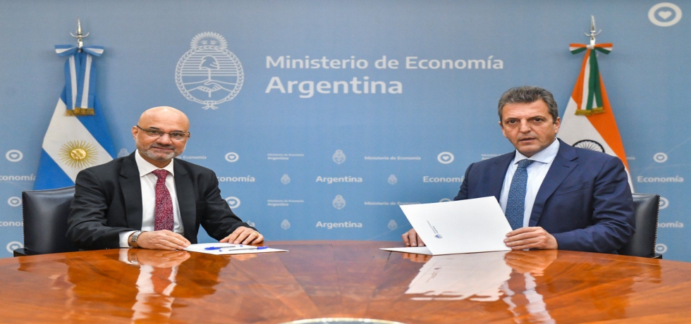 Ambassador Dinesh Bhatia met Sergio Massa, Minister of Economy