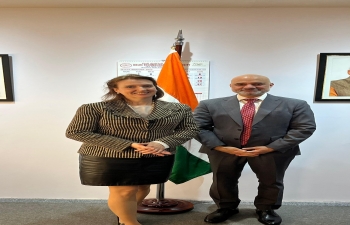 Ambassador Dinesh Bhatia received Diana Mondino, Director of UCEMA