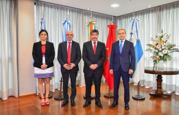 On his first visit to Tucuman province, Ambassador Dinesh Bhatia was received by Miguel Acevedo,Vice-Governor of Tucumán 