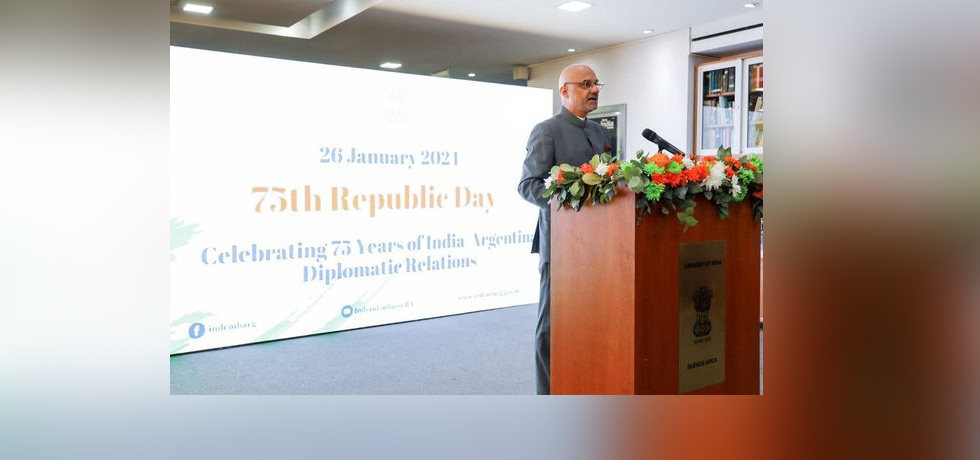 Celebration of 75th Republic Day at Embassy of India in Buenos Aires on 26 January 2024