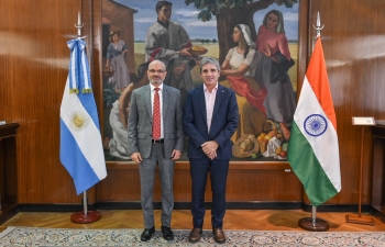 Ambassador Dinesh Bhatia met Luis Caputo, Minister of Economy