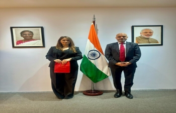El Embajador Dinesh Bhatia recibió a la Senadora Sonia Rojas Decut, Miembro del Senado