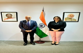El Embajador Dineshb Bhatia recibió a Rocio Bonacci, la diputada nacional más joven en la Cámara de Diputados